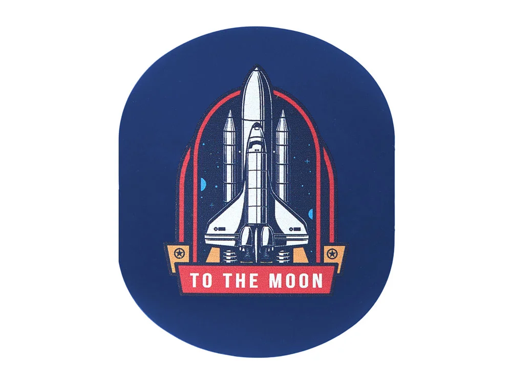 Патч Овал soft-touch синий - фото 4