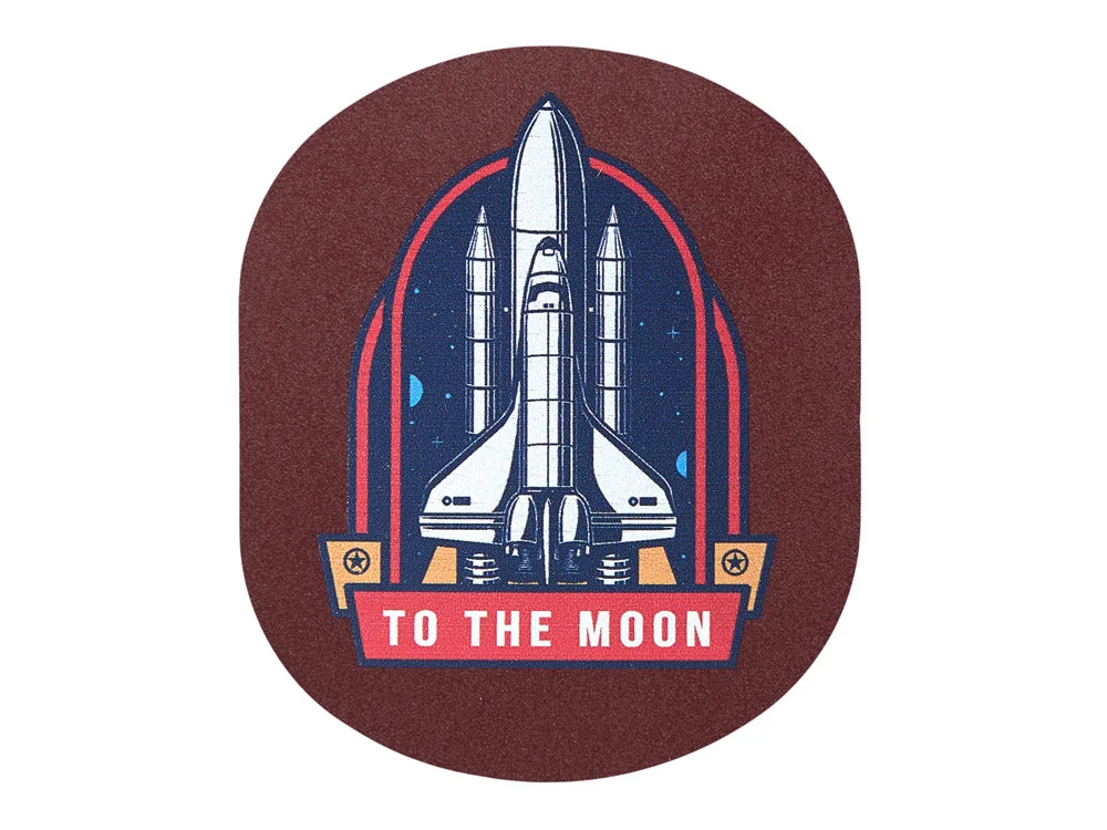 Патч «Овал», nubuk, коричневый - фото 4