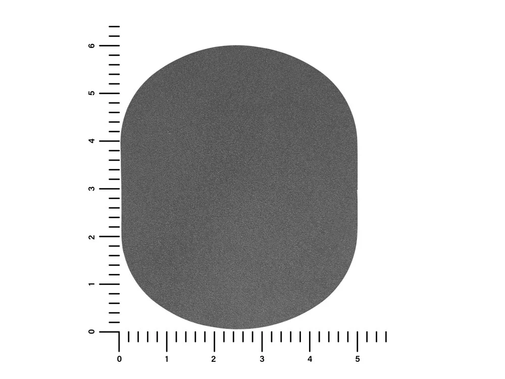 Патч Овал nubuk серый - фото 3