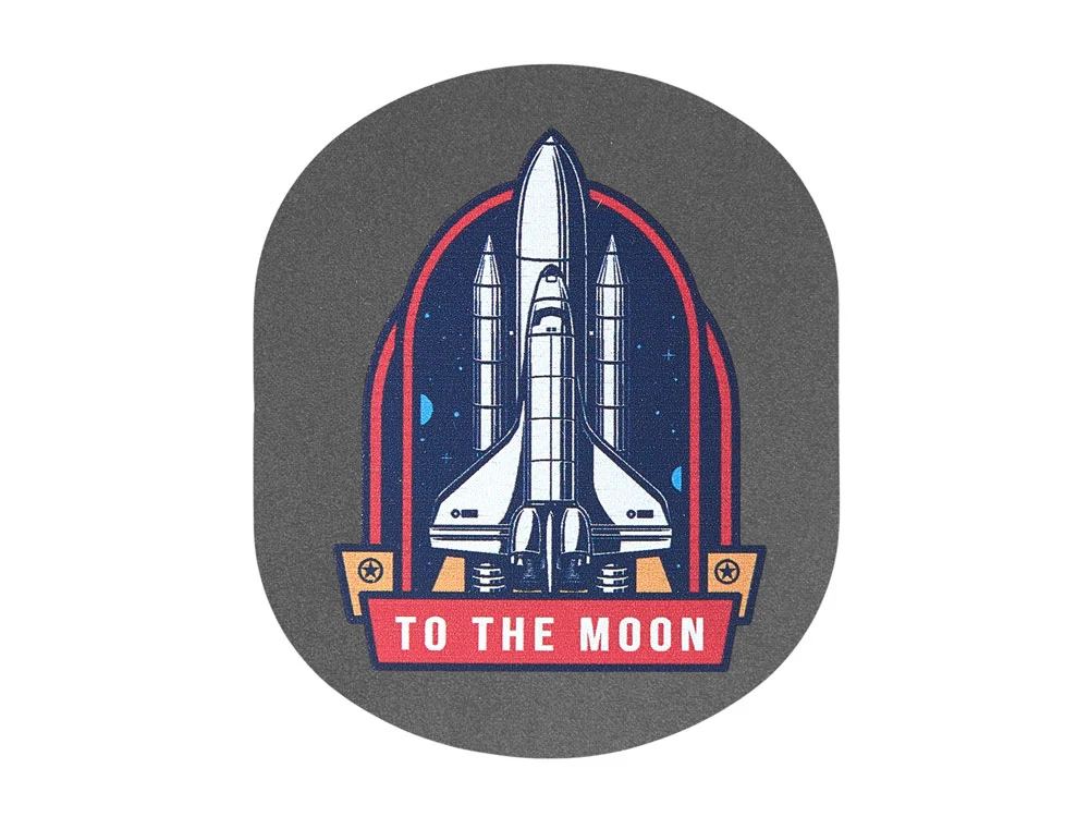 Патч Овал nubuk серый - фото 4