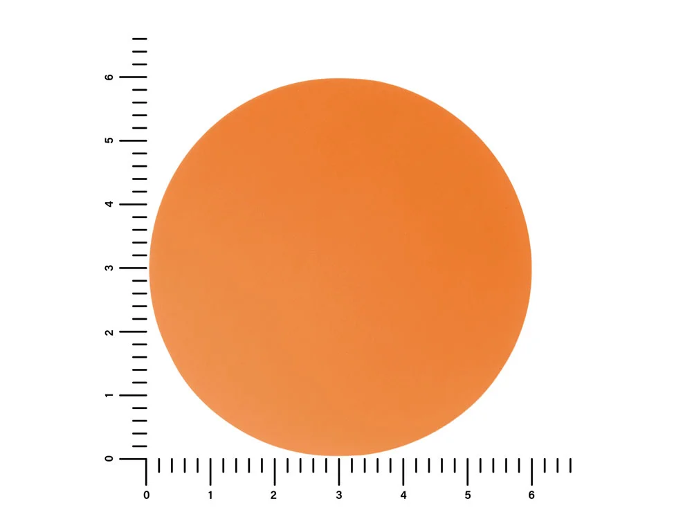 Патч Круг soft-touch оранжевый - фото 2