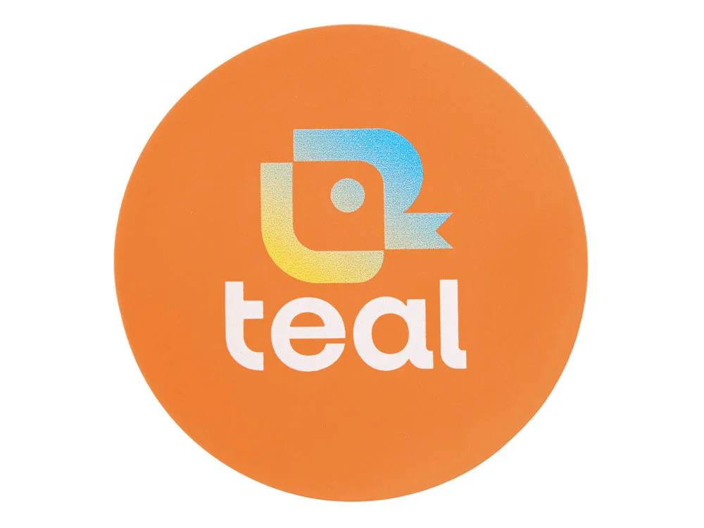 Патч Круг soft-touch оранжевый - фото 3