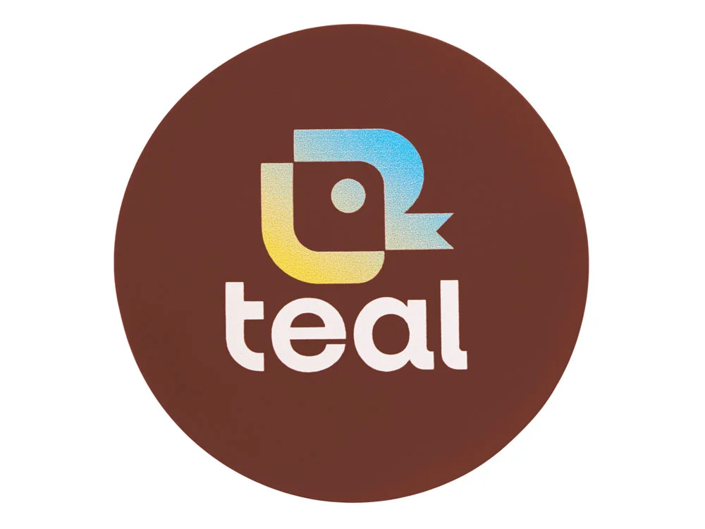 Патч Круг soft-touch коричневый - фото 3