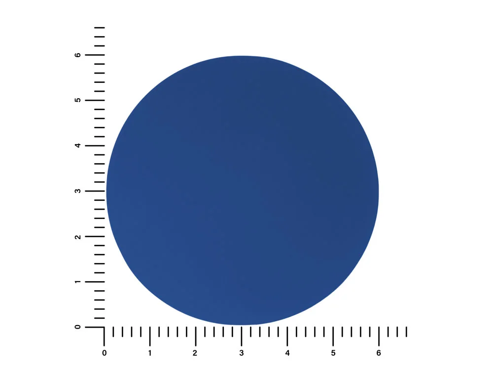 Патч Круг soft-touch синий - фото 2