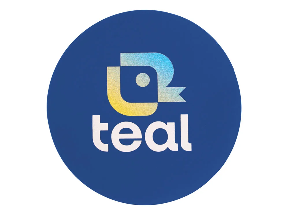 Патч Круг soft-touch синий - фото 3