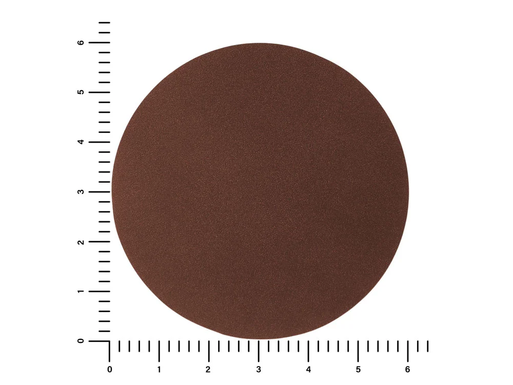 Патч Круг nubuk коричневый - фото 2