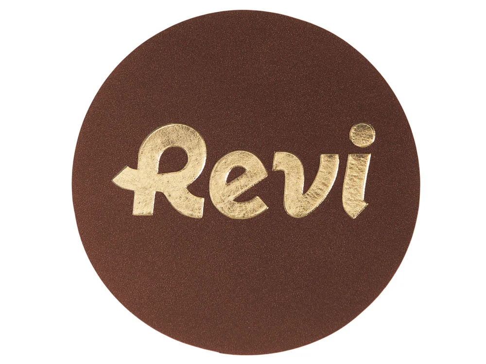 Патч Круг nubuk коричневый - фото 3