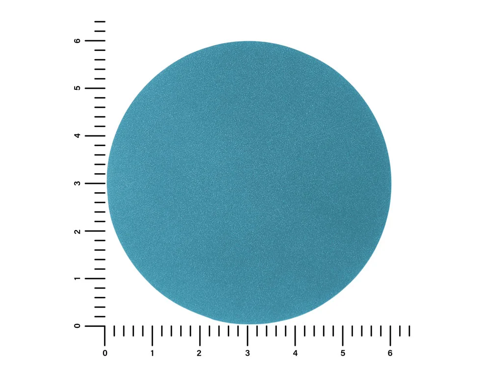 Патч Круг nubuk голубой - фото 2