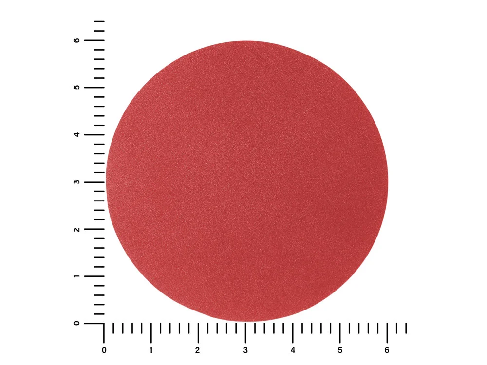 Патч Круг nubuk красный - фото 2
