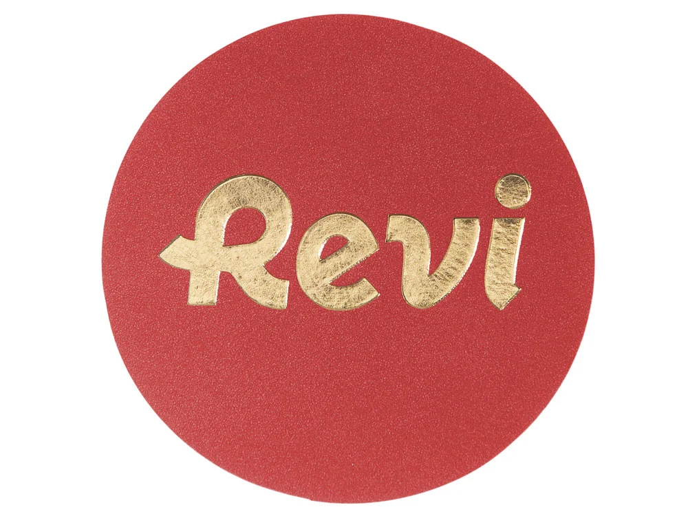 Патч Круг nubuk красный - фото 3