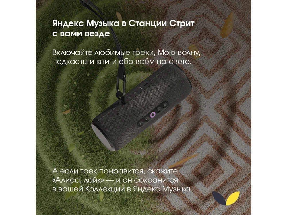 Умная колонка ЯНДЕКС Станция Стрит с Алисой черный - фото 10