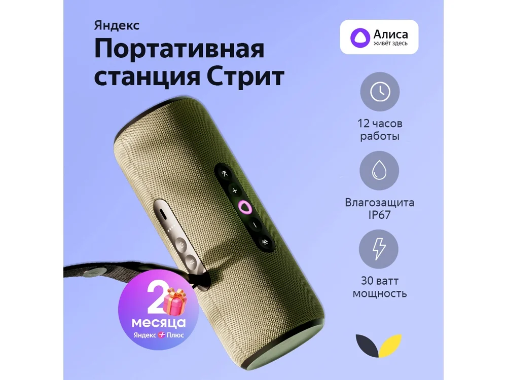 Умная колонка ЯНДЕКС Станция Стрит с Алисой - фото 1