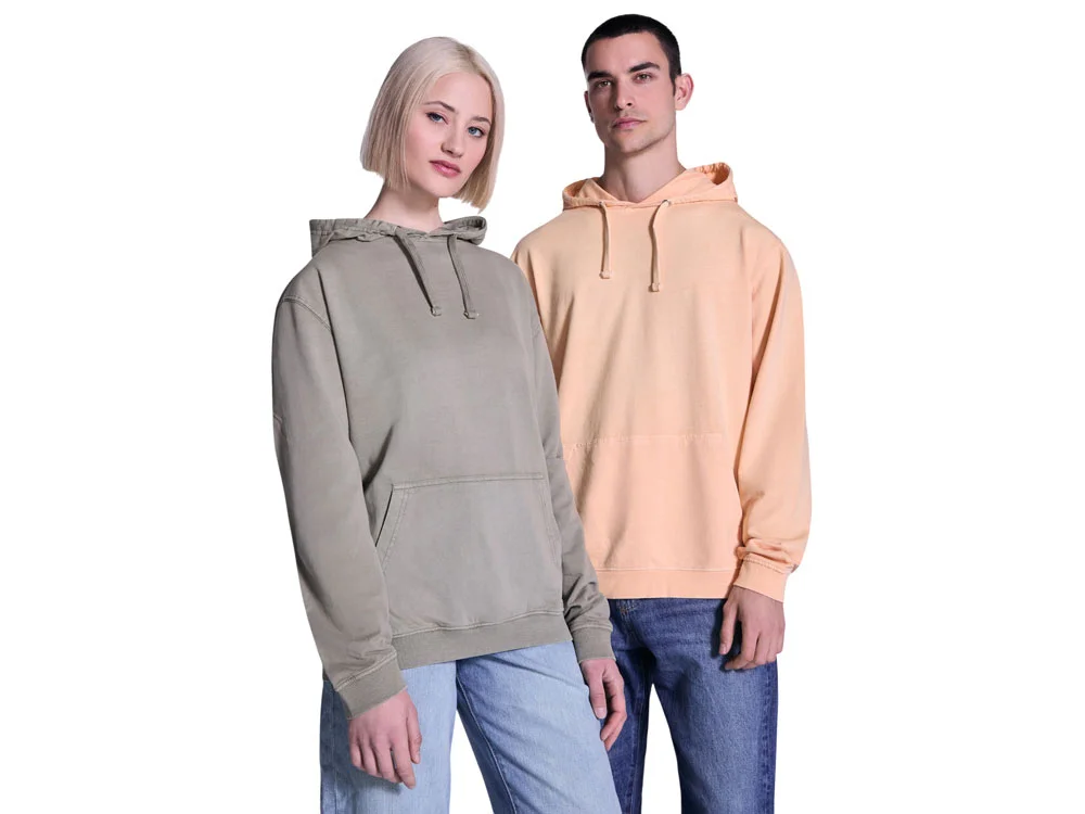 Толстовка с капюшоном «Kenia», унисекс, светло-абрикосовый выстиранный, XS - фото 8