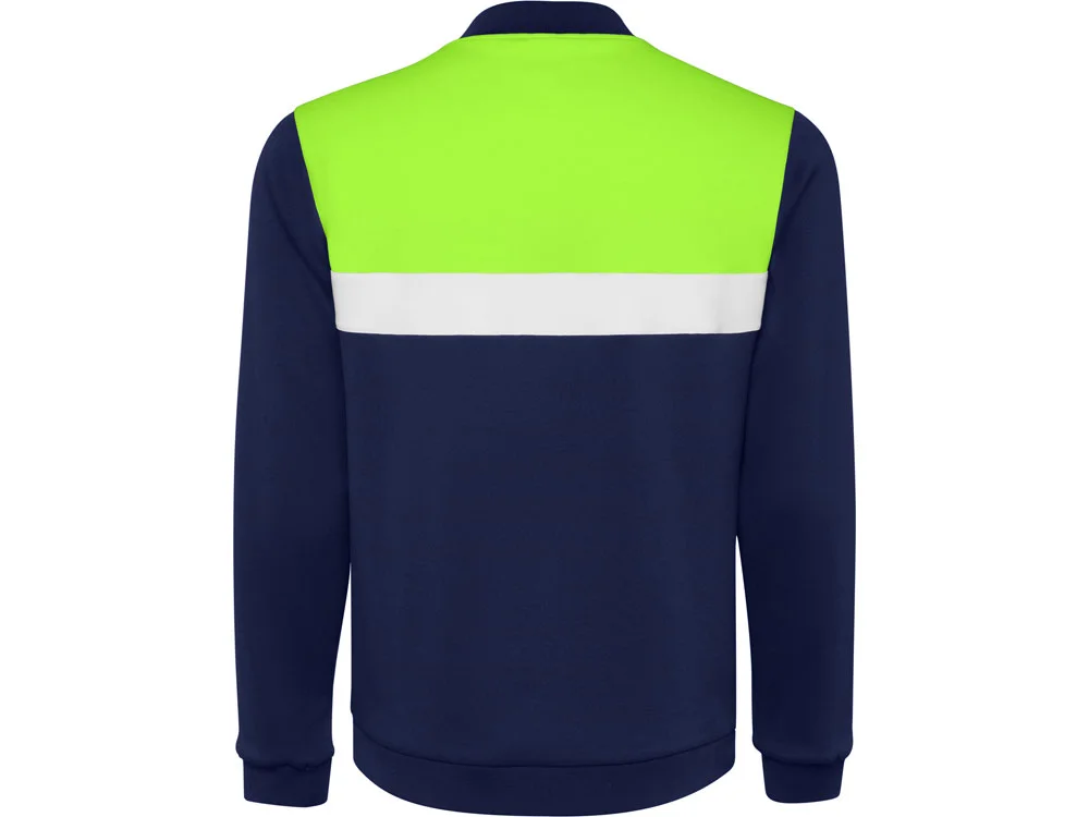 Спортивная куртка Leros унисекс лаймовый/синий нэйви 3XL - фото 2