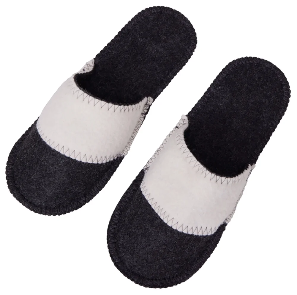 Тапочки двухцветные для бани и сауны «Healing», серый/белый - фото 3