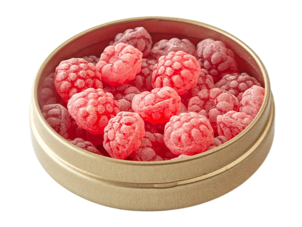 Карамель леденцовая со вкусом малины в банке - фото 2