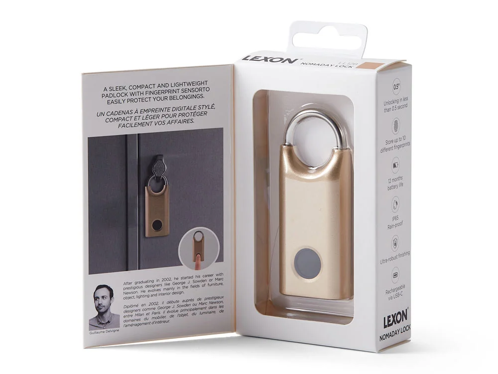 Замок с сенсором Noma Lock темно-синий - фото 8