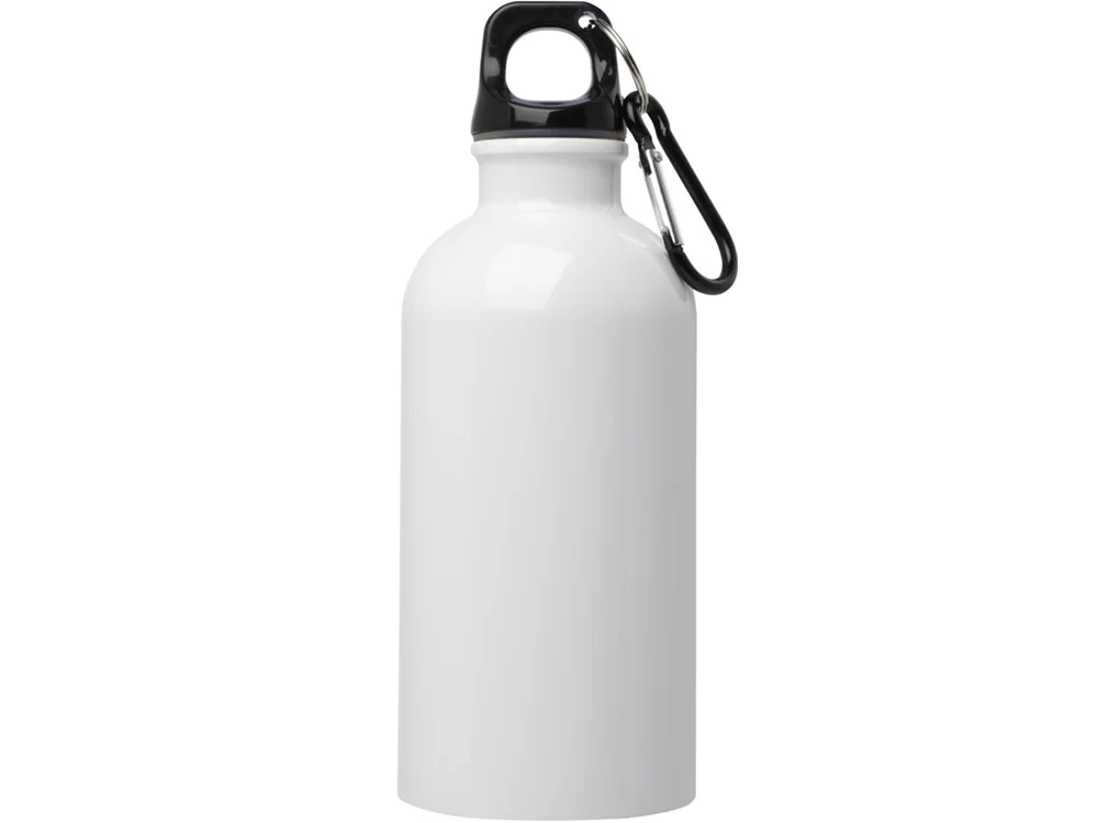 Одностенная бутылка для воды с карабином Oregon 400 мл белый - фото 2
