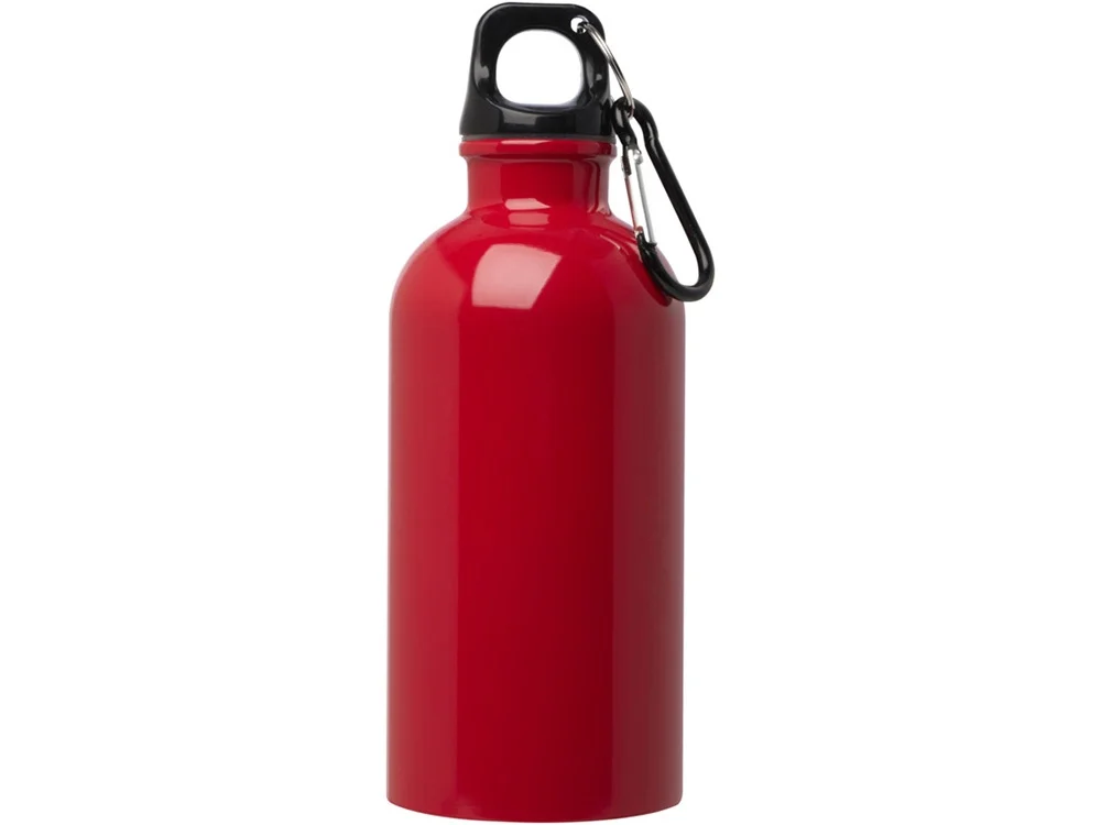 Одностенная бутылка для воды с карабином Oregon 400 мл красный - фото 2