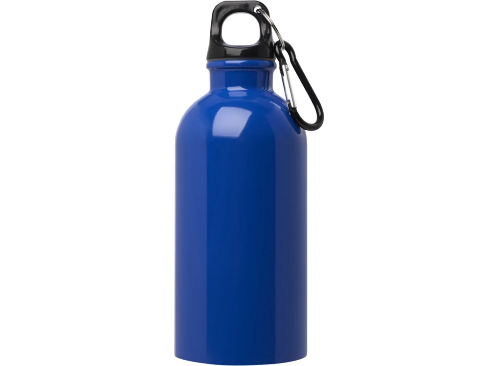 Одностенная бутылка для воды с карабином «Oregon», 400 мл, синий - фото 2