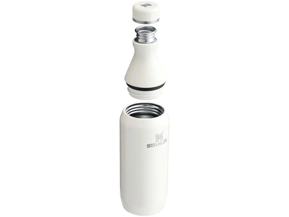 Бутылка для воды Stanley All Day Slim объемом 350 мл- Cream кремовый - фото 2