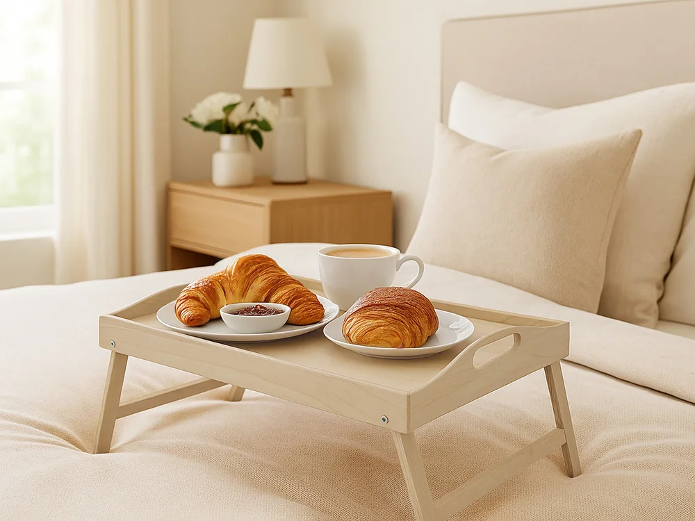 Складной столик- поднос TrayTale натуральный - фото 10