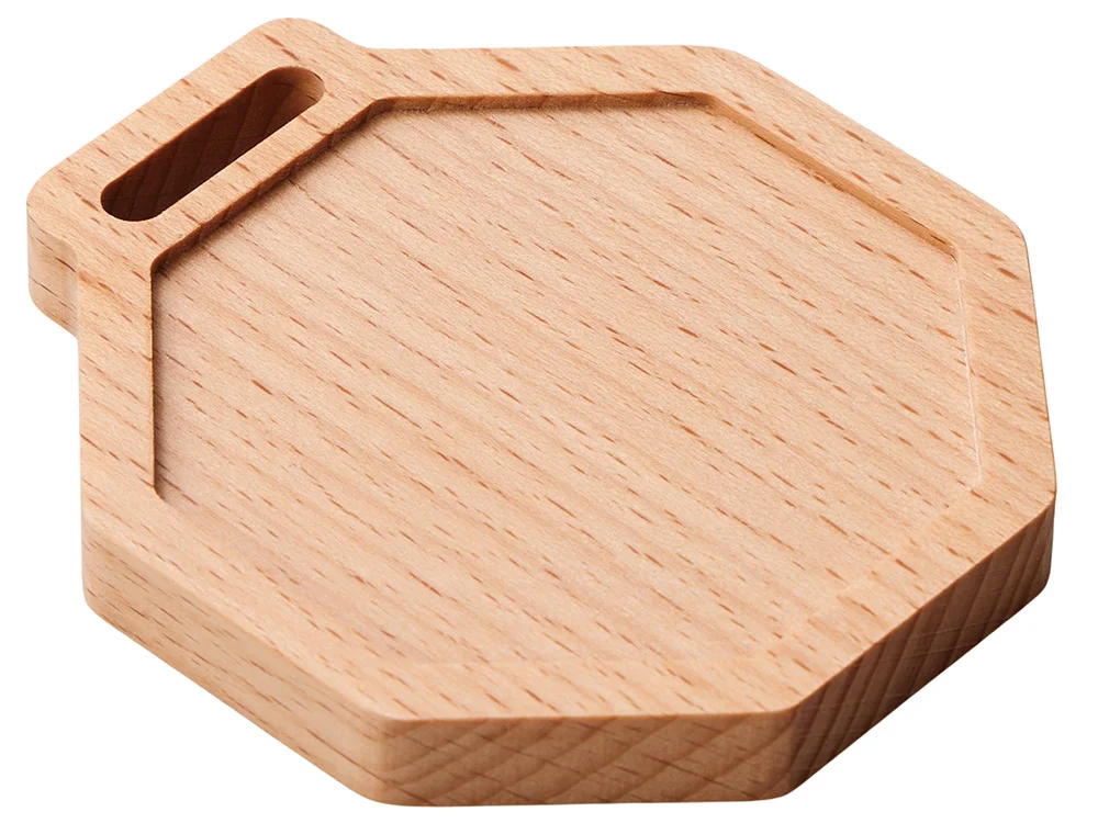 Медаль из бука «Octagon», натуральный - фото 4