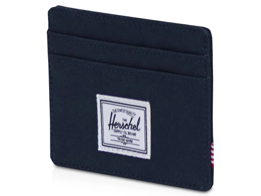 Herschel Charlie держатель для карт с RFID-защитой из переработанного материала синий нэйви - фото 1