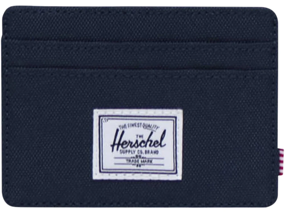 Herschel Charlie держатель для карт с RFID-защитой из переработанного материала синий нэйви - фото 2