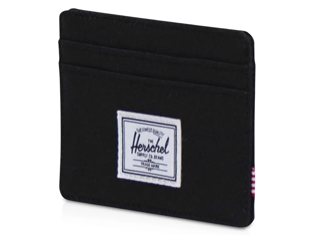 Herschel Charlie держатель для карт с RFID-защитой из переработанного материала черный - фото 1