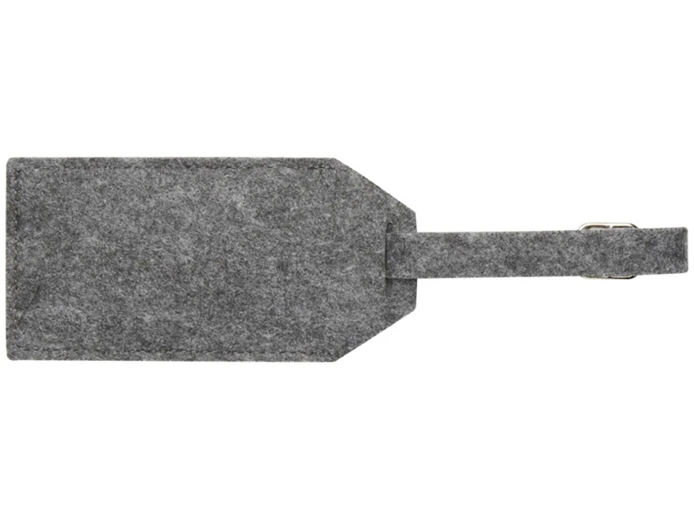 Багажная бирка из RPET-фетра «Tie», серый - фото 3