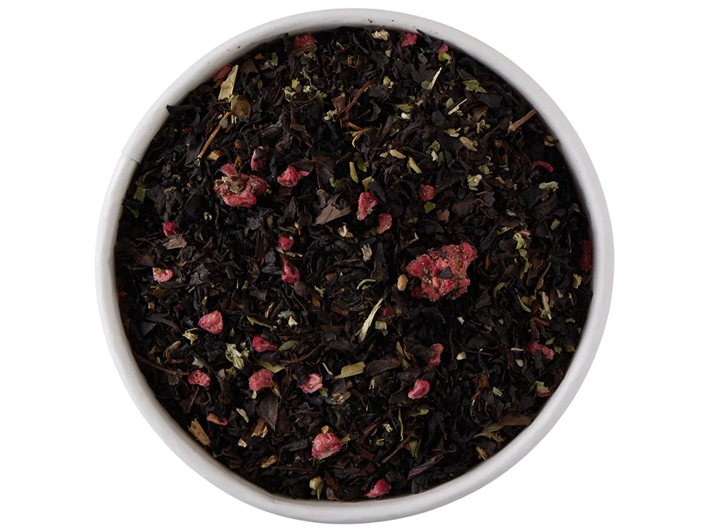 Чай черный Малина с медом и чабрецом 50 гр. бежевый - фото 4