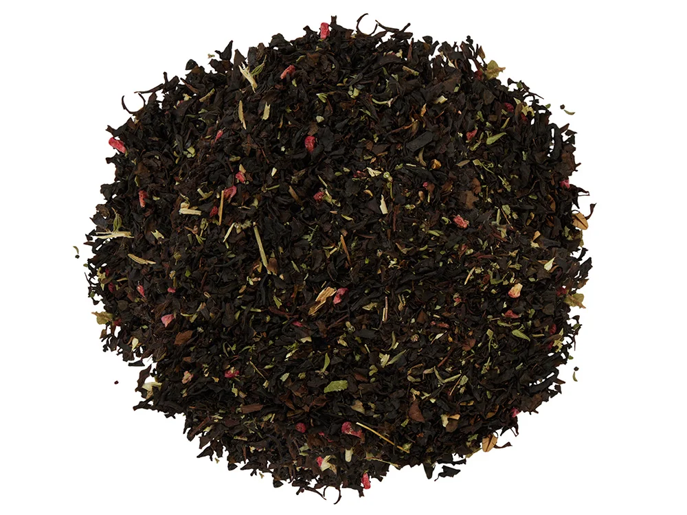 Чай черный Малина с медом и чабрецом 50 гр. бежевый - фото 5