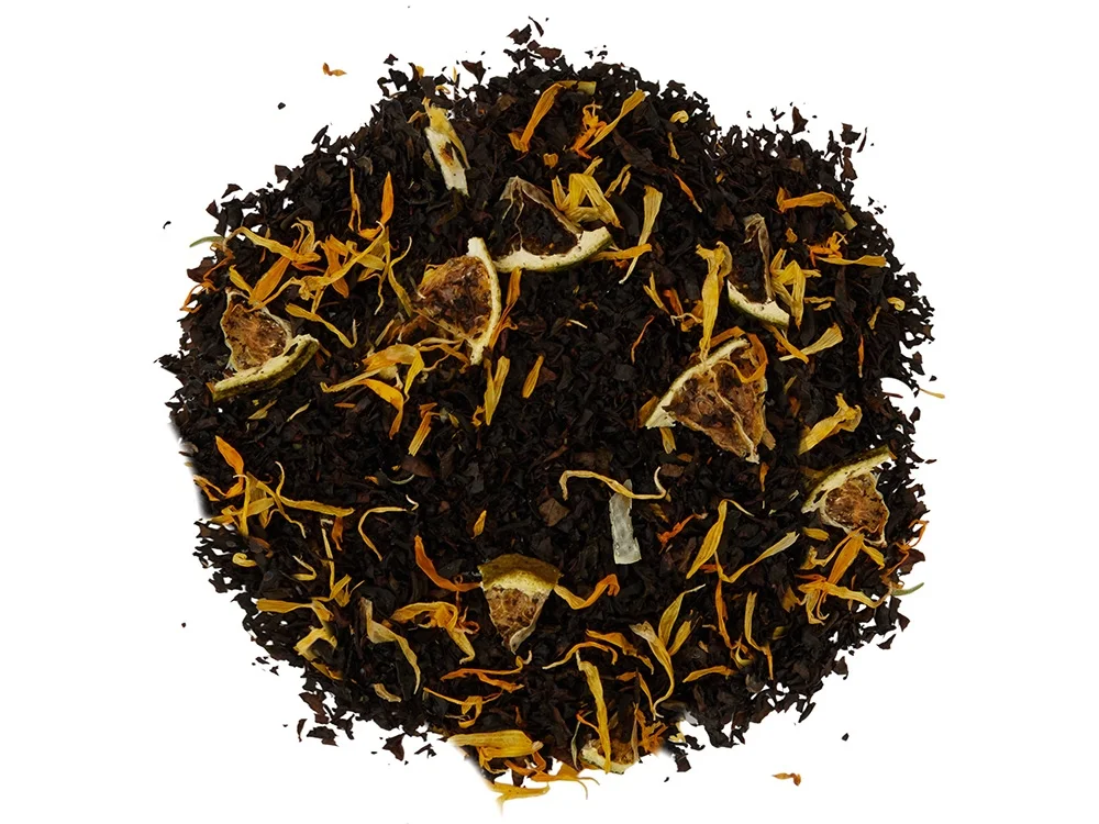 Чай черный Новогодний мандарин 50 гр. бежевый - фото 5