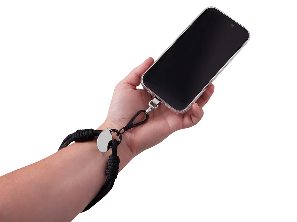 Брелок-браслет «Bohemian» с держателем для телефона, черный - фото 3