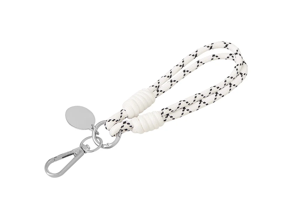 Брелок-браслет Bohemian с держателем для телефона белый/черный - фото 4