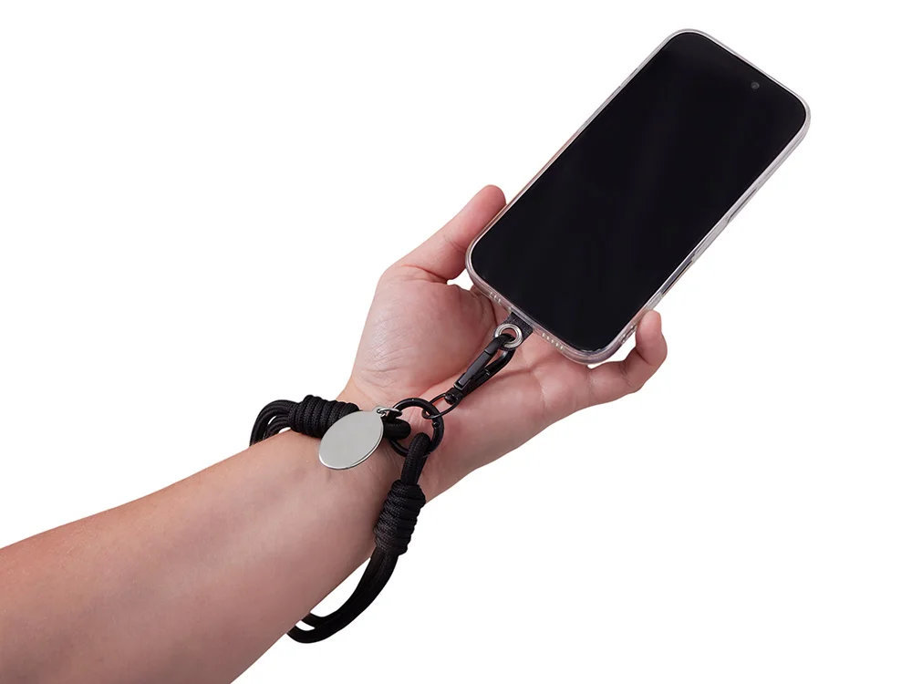 Брелок-браслет Bohemian с держателем для телефона черный - фото 3