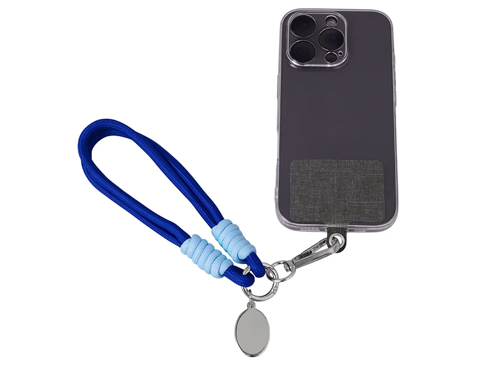 Брелок-браслет Bohemian с держателем для телефона синий/голубой - фото 2