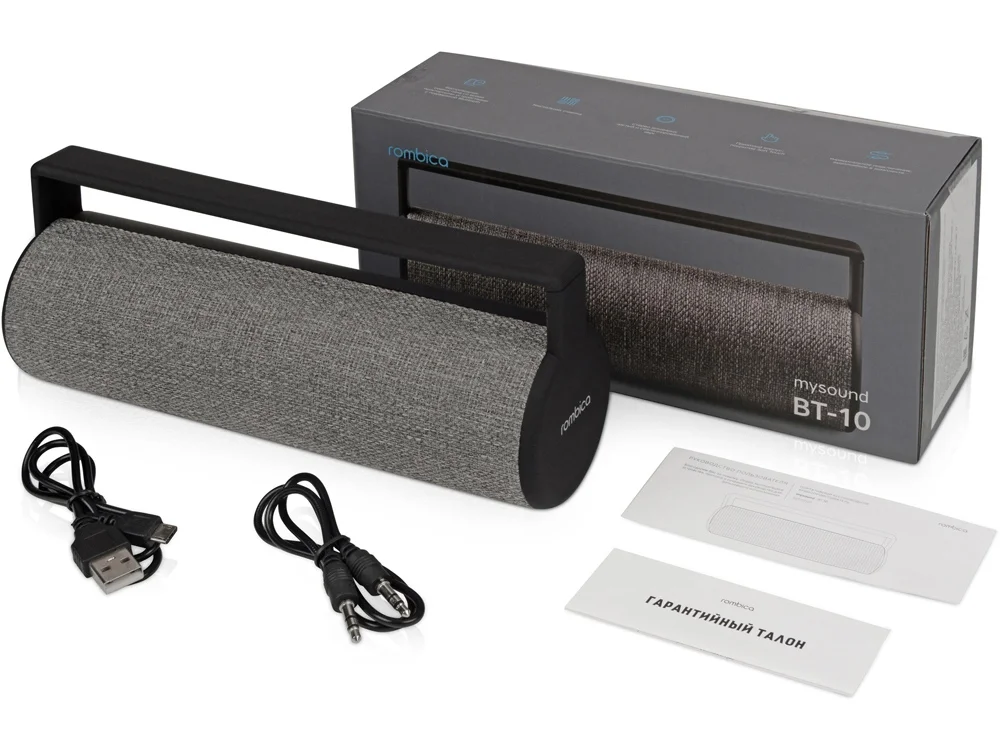 Портативная колонка Mysound BT-10 серый/черный - фото 15
