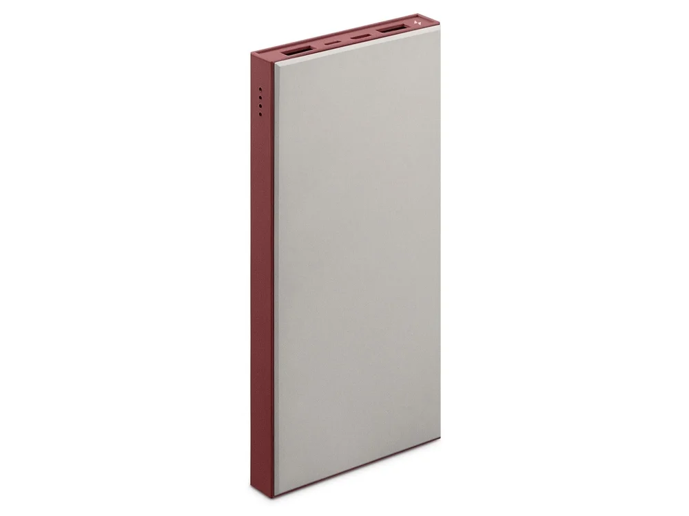Внешний аккумулятор NEO ARIA 10000 mAh бордовый/серый - фото 3
