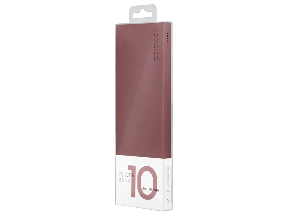 Внешний аккумулятор NEO ARIA 10000 mAh бордовый/серый - фото 4