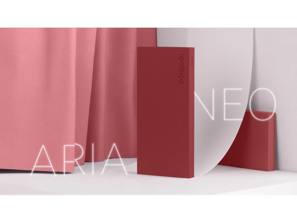 Внешний аккумулятор NEO ARIA 10000 mAh бордовый/серый - фото 7