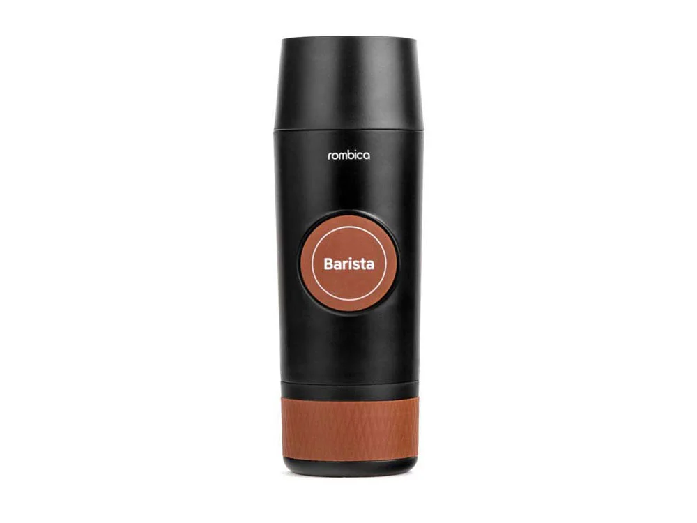Портативная кофемашина Barista c быстрой зарядкой с логотипом Rombica черный 80 мл - фото 1