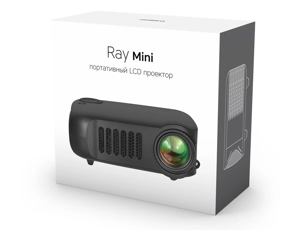 Мультимедийный проектор Ray Mini черный - фото 8