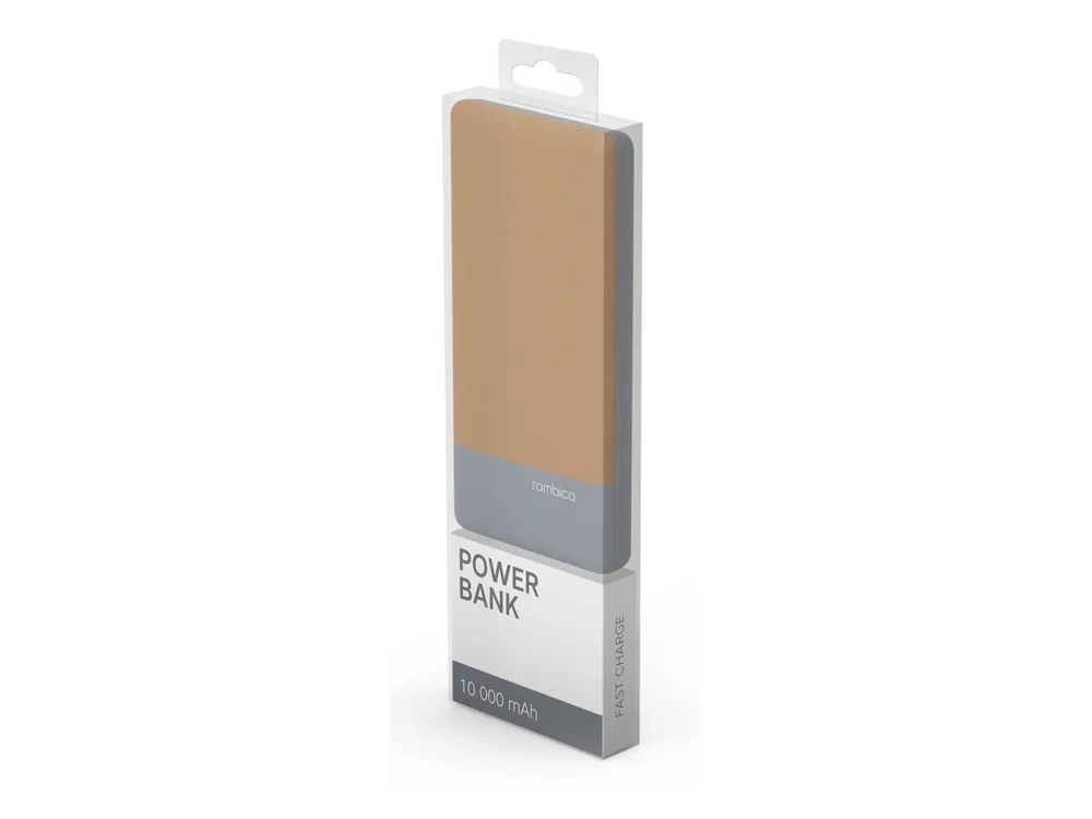 Внешний аккумулятор NEO Charge 4C 10000 mAh светло-коричневый светло-серый - фото 6