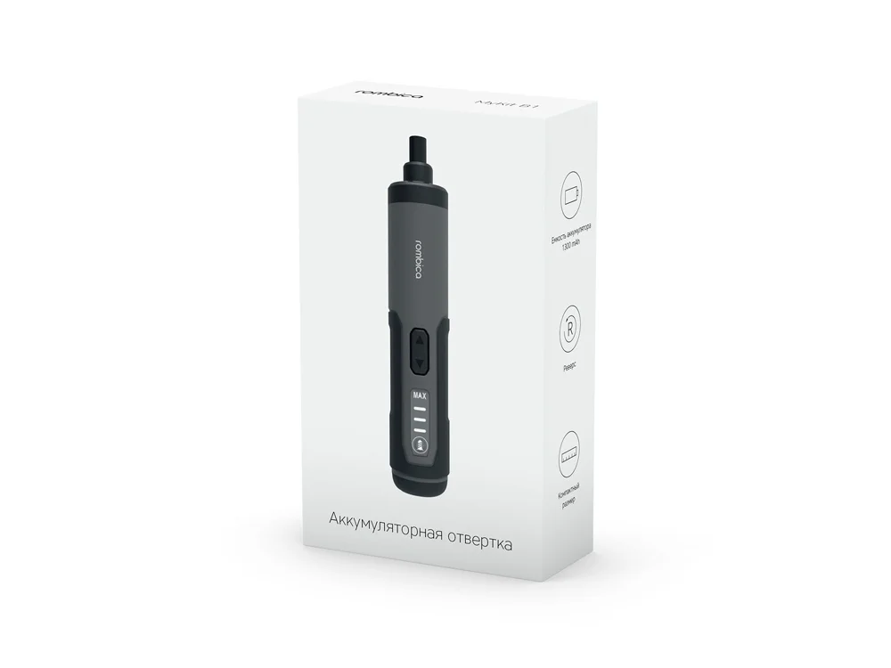 Отвертка аккумуляторная MyKit B1 серый черный - фото 6