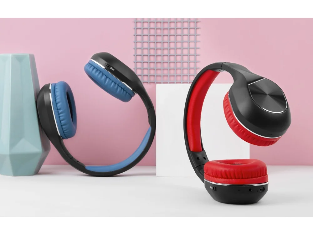 Беспроводные наушники mySound BH-17 ANC черный красный - фото 5