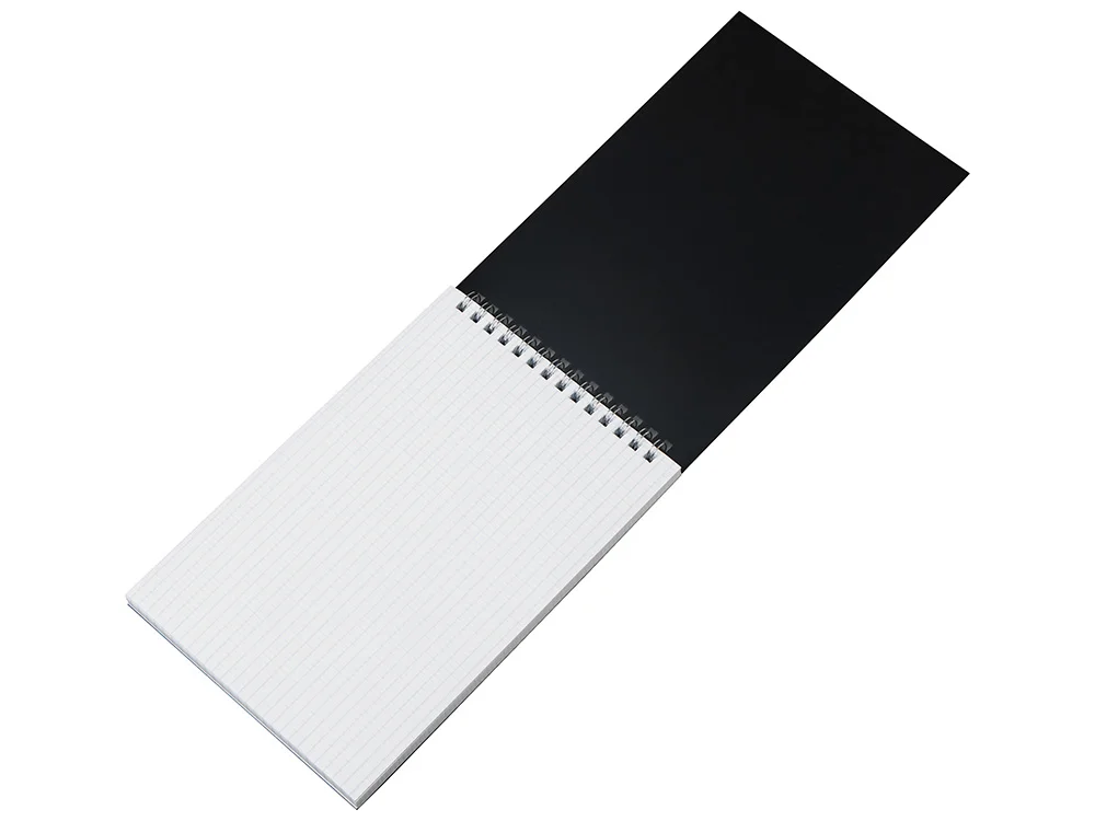 Блокнот А5 в пластиковой обложке черный - фото 3