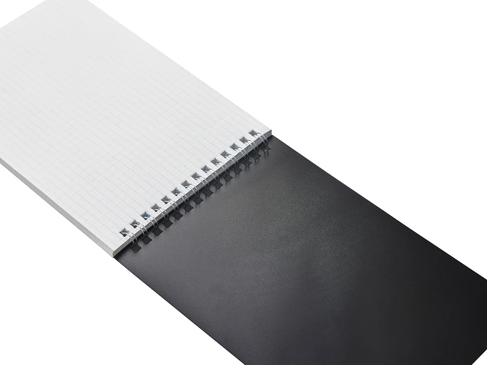 Блокнот А5 в пластиковой обложке черный - фото 4