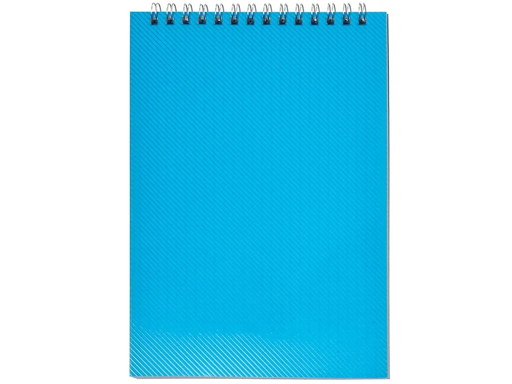Блокнот А5 в пластиковой обложке синий - фото 2
